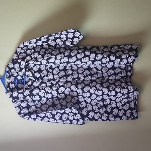 Floral Black and White Men's Shirt
